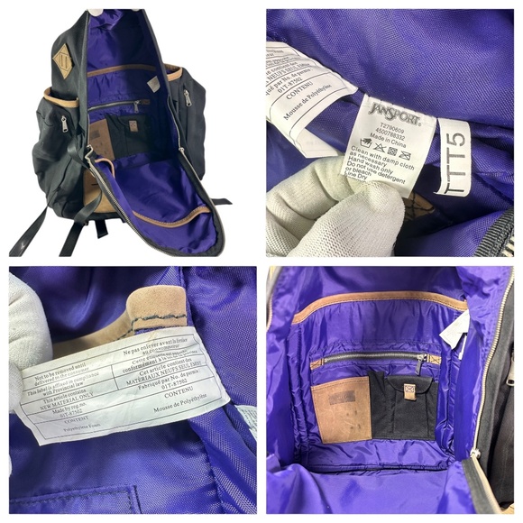 Rare Genuine JANSPORT x HUF Westridge Backpack Brown Black Limited - Picture 10 of 11